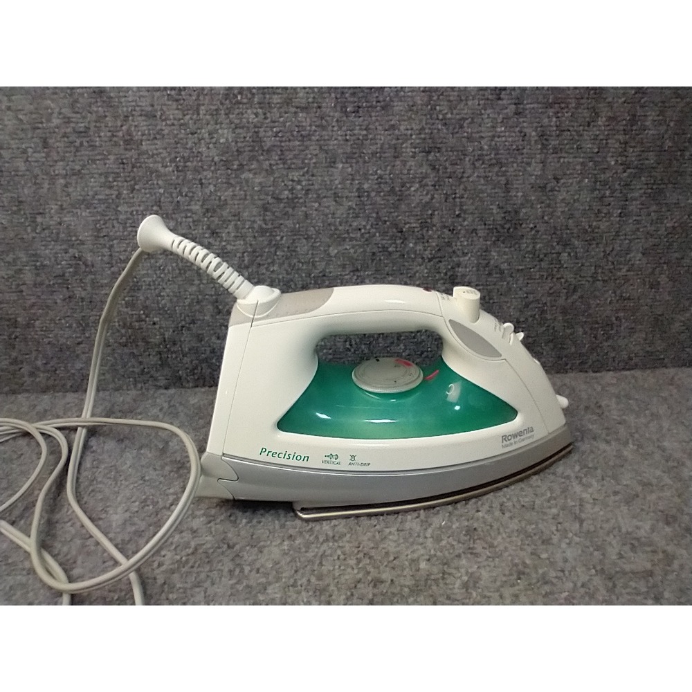 Rowenta Precision Steam Iron Unisex OS White Green Made in Germany Anti-Drip
